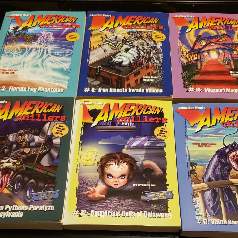 6 American chiller books